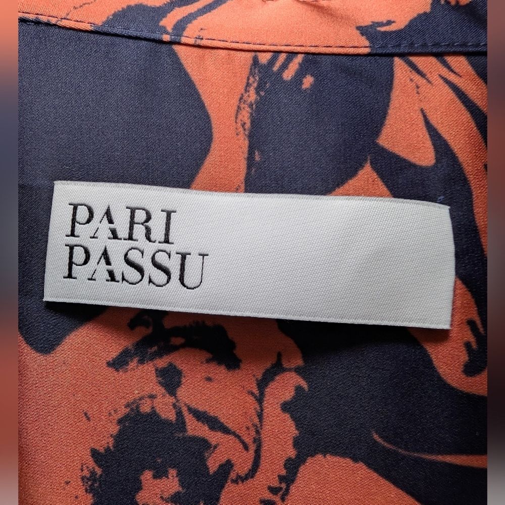Pari Passu NWOT Floral Shirt Dress Size 18 Plus Quiet Luxury Modern Minimalist - Picture 8 of 11